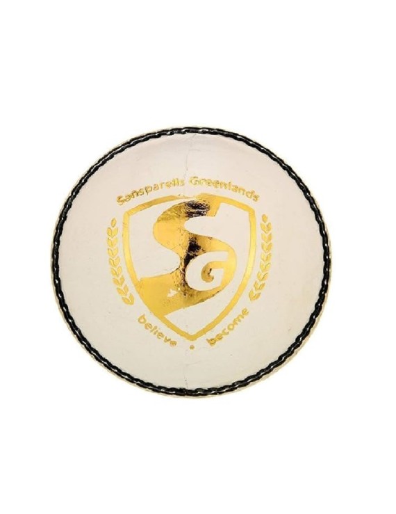 Sg Club Four-Piece Cricket Leather Balls (White) 