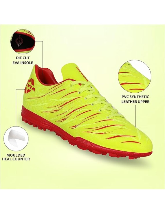 Nivia Carbonite 6.0 Trainer Football Shoes (Green) 