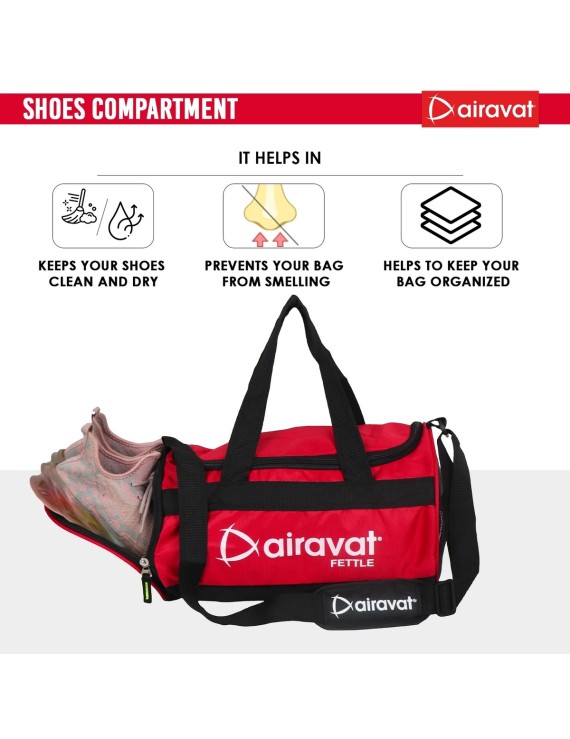 Airavat Fettle 52 Gym Kit Bags (Red)