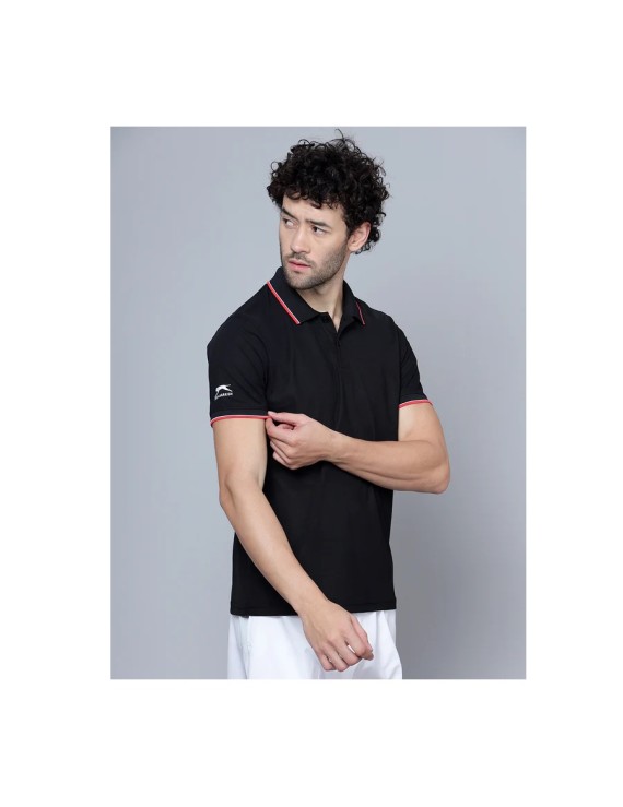 Shiv Naresh Dualhue Polo Mens T-Shirt (Black) 