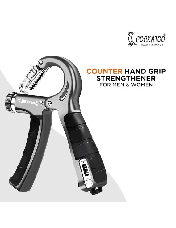Cockatoo Adjustable 5-60 Kgs Hand Grip (With Counter) 