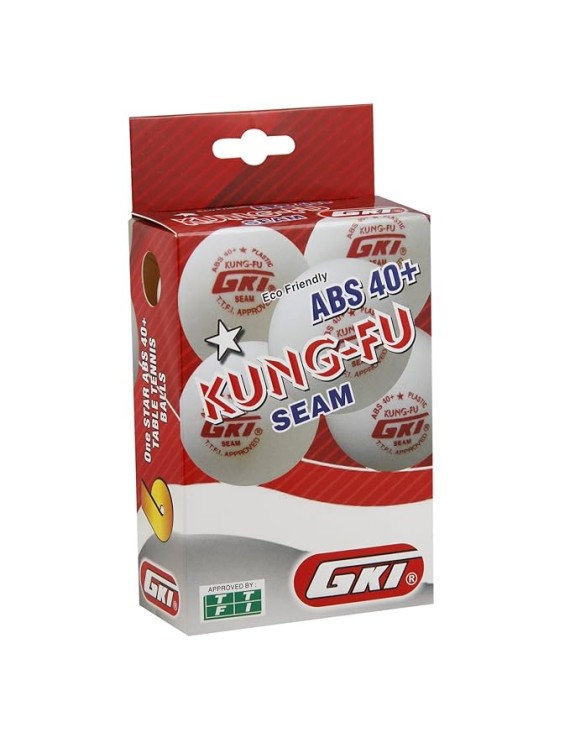 Gki Kung-Fu Abs 40+ Table Tennis Balls (White) 
