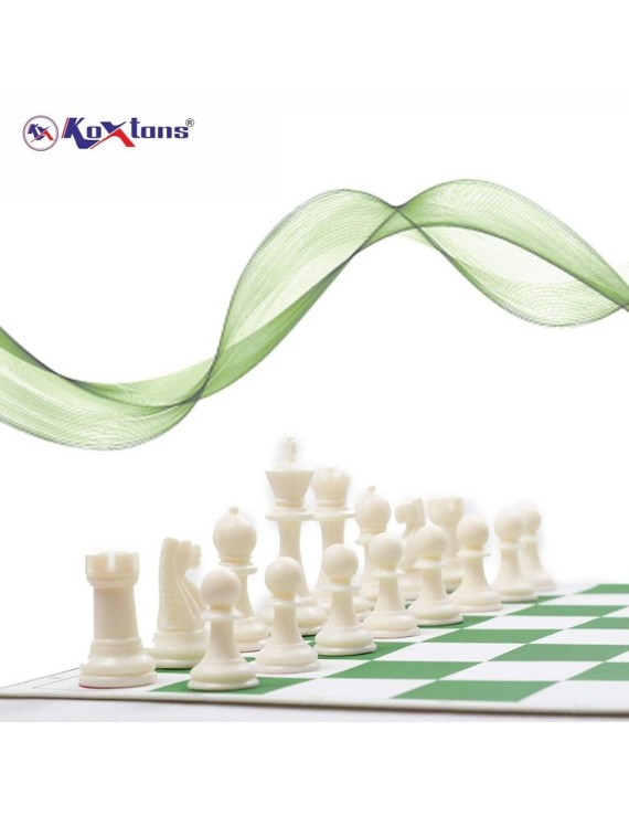 Koxtons Regular Rollon Chess Board (White Green)