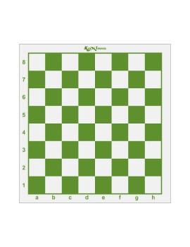 Koxtons Regular Rollon Chess Board (White Green)