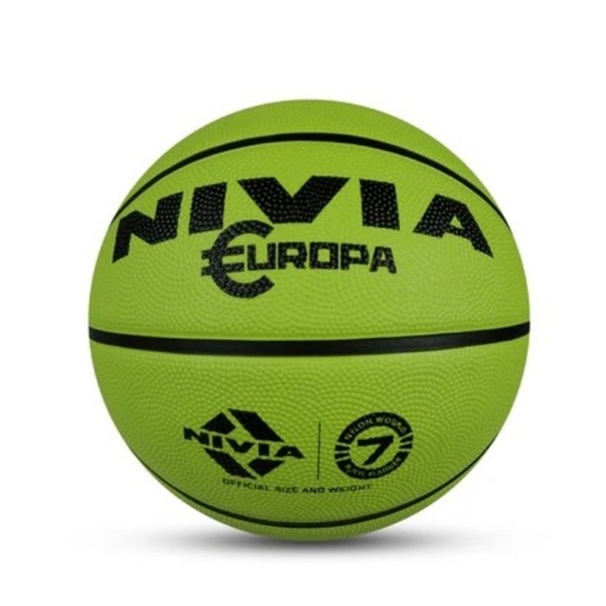 NIVIA EUROPA SIZE 7 BASKETBALL BALL (GREEN) 