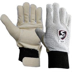 SG TEST COTTON CRICKET BATTING INNER-GLOVES (WHITE) 