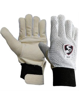 Sg Test Cotton Cricket Batting Inner-Gloves (White)