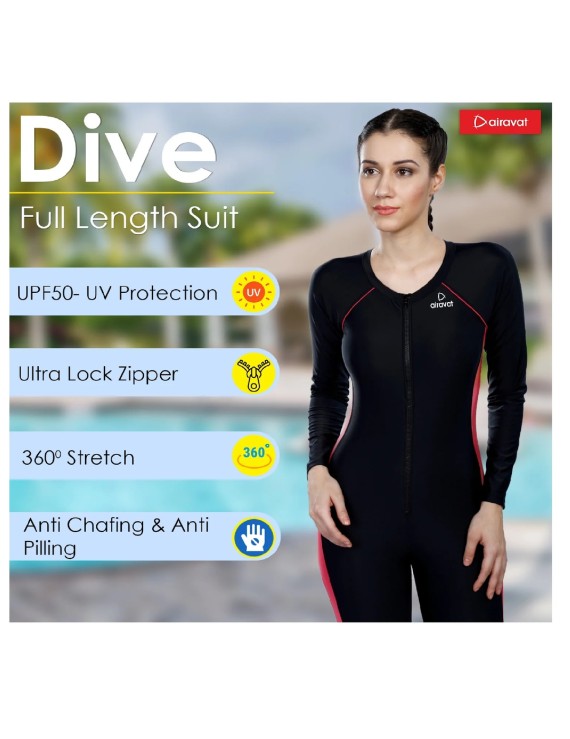 Airavat Dive 5004 Ladies Swimwear (Red)