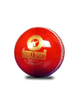 Chendla Sports V9A Four Piece Cricket Leather Balls (Red)