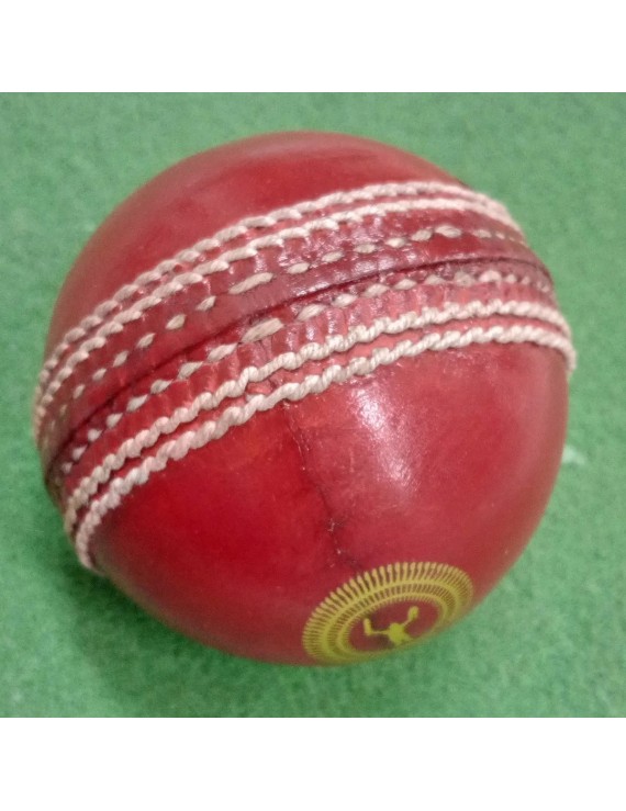 Chendla Sports Super County 4 Piece Cricket Leather Balls (Red) 