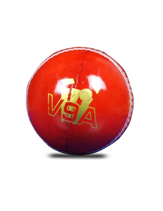 Chendla Sports V9A Four Piece Cricket Leather Balls (Red)