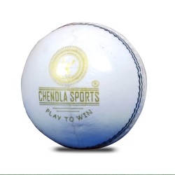 CHENDLA SPORTS V9A FOUR PIECE CRICKET LEATHER BALLS (WHITE) 