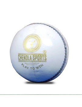 Chendla Sports V9A Four Piece Cricket Leather Balls (White) 
