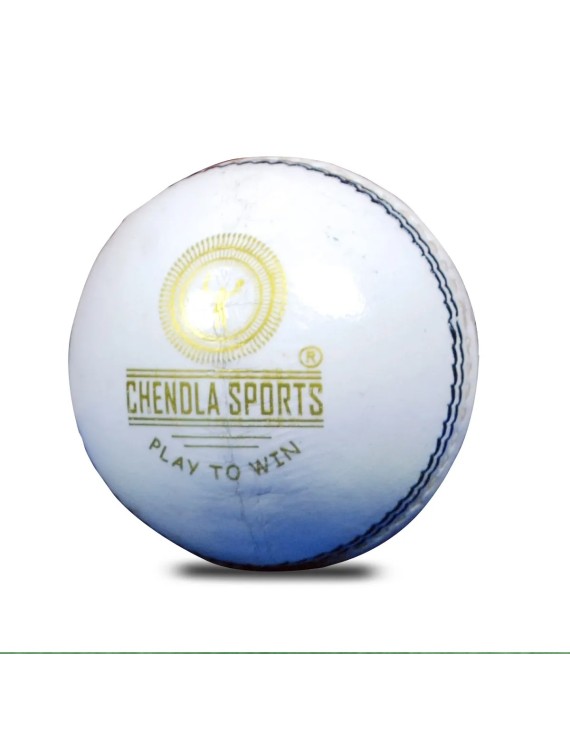 Chendla Sports V9A Four Piece Cricket Leather Balls (White) 