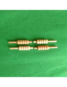 Chendla Sports Wooden Natural Finish Cricket Wicket Bails (Set of four) 