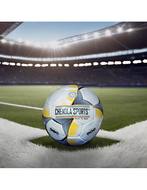 Chendla Sports Pu Football Balls (Yellow)  - Size 5