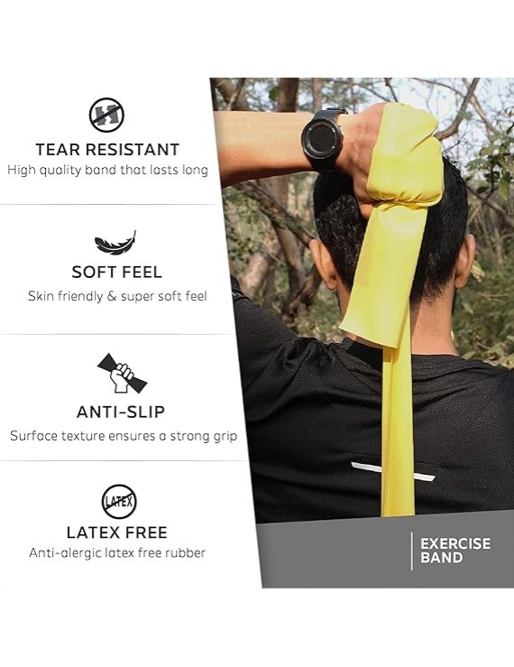 Konex Elastic Band For Yoga And Home Exercise (yellow)