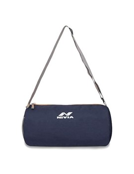 Nivia Basic Duffle Gym Bag (Navy Blue) 