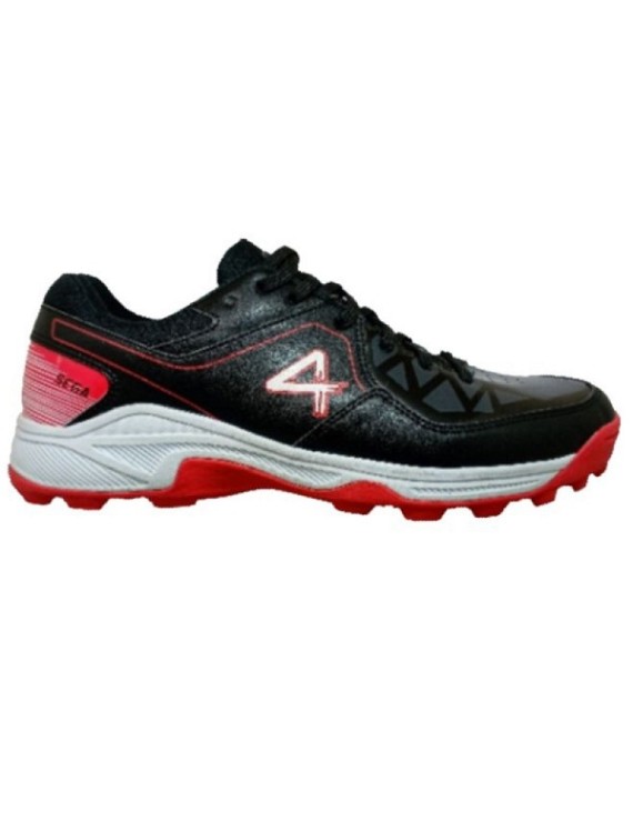 Sega Bravo Premium Hockey Shoes (Black Red) 