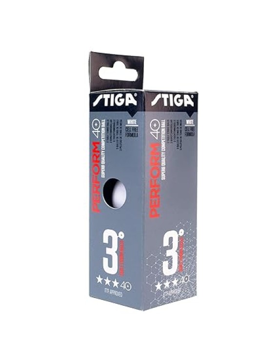 Cosco Stiga Perform 40+ Competition Table Tennis Balls (White) 