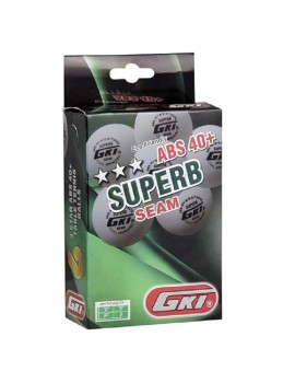 GKI Superb 3 Star ABS Plastic 40 Table Tennis Ball (White)