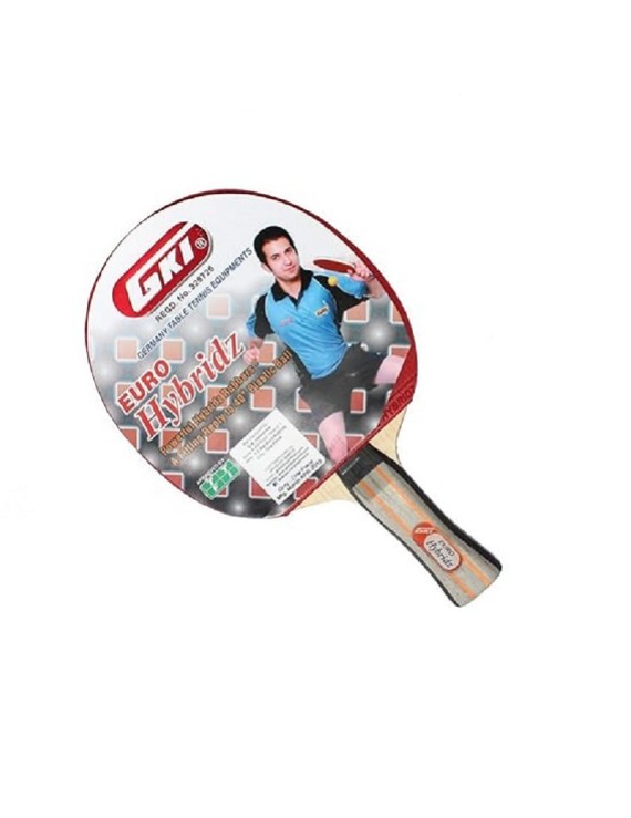 Gki Euro Hybridz Table Tennis Racket (Multi Color) 