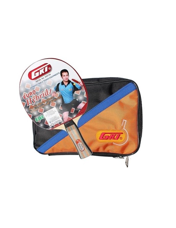 Gki Euro Hybridz Table Tennis Racket (Multi Color) 
