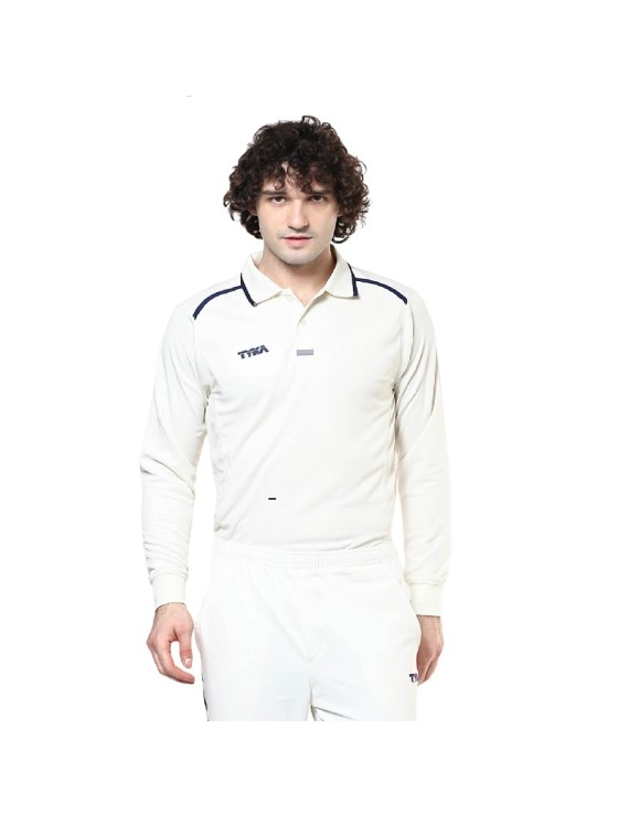 TYKA APEX CRICKET T-SHIRT - Full Sleeves (Off White)