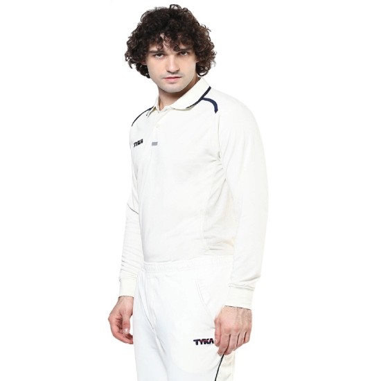 TYKA APEX FULL SLEEVES CRICKET T-SHIRT (OFF WHITE) 