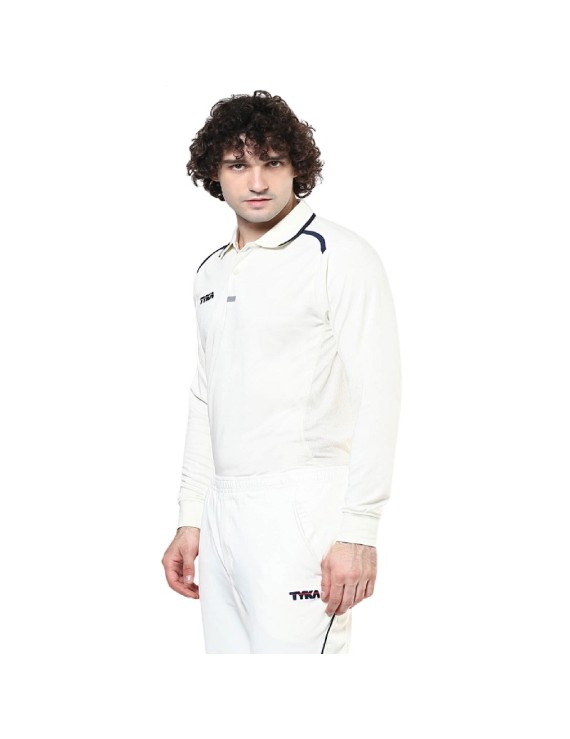 TYKA APEX CRICKET T-SHIRT - Full Sleeves (Off White)