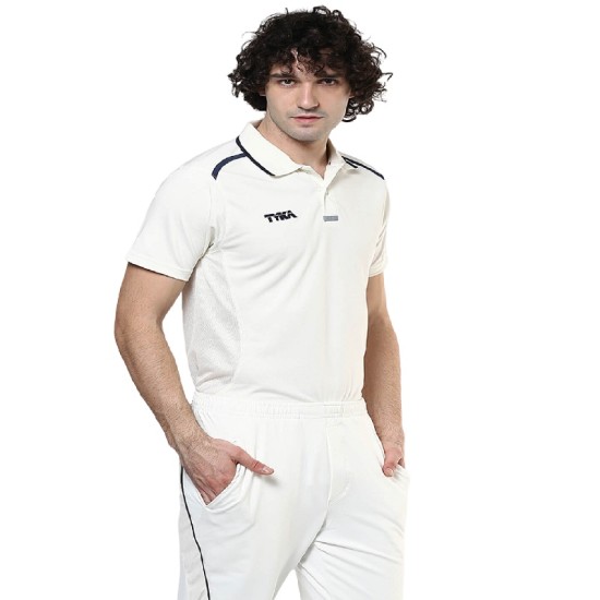 TYKA APEX HALF SLEEVES CRICKET T-SHIRT (OFF WHITE)