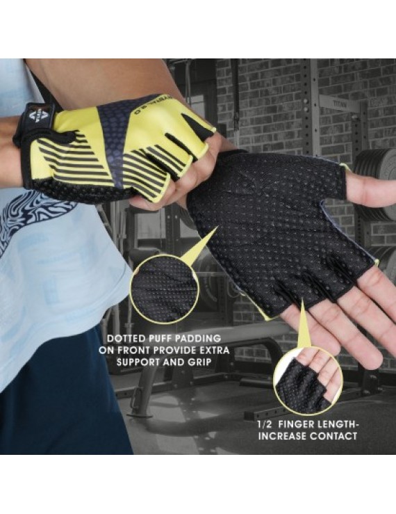 Nivia Crystal 2.0 Training Glove (Yellow) 