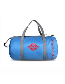 Nivia Enfold-01 Round GYM Bag  (Sky Blue) 