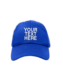 Customized Sports Cap with your text and logo (Blue)