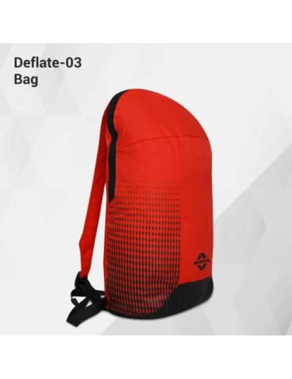 Nivia Deflate-03 Backpack (Black Red) 
