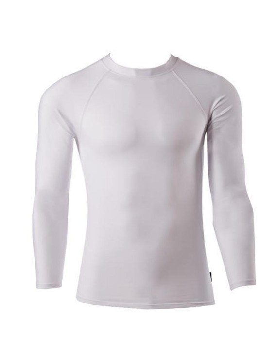 Lycot Long Sleeves Rash-Guard, Compression Inners - White Colour