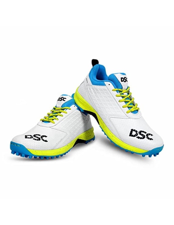 Dsc Cricket Shoe Jaffa 22 (White/Lemon Yellow)
