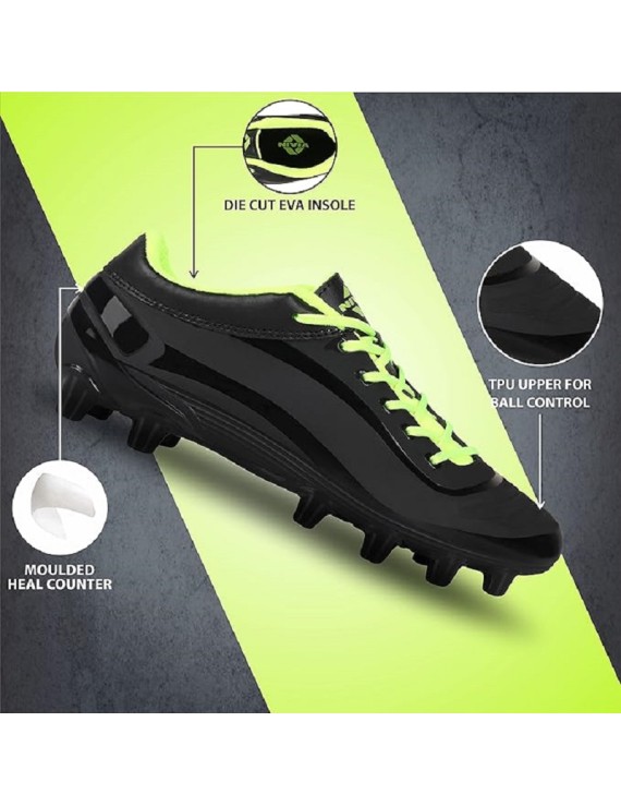 Nivia Air Strike Football Shoes (Black) 