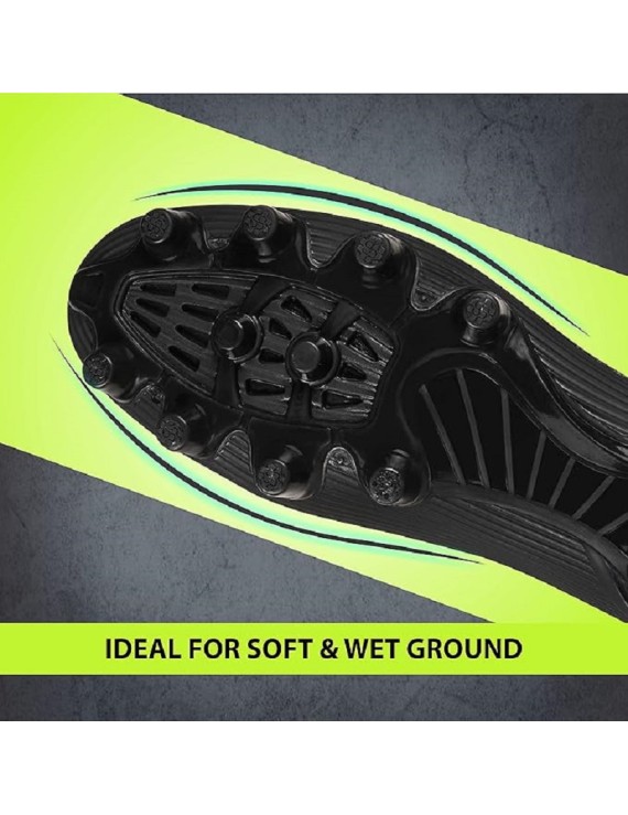 Nivia Air Strike Football Shoes (Black) 
