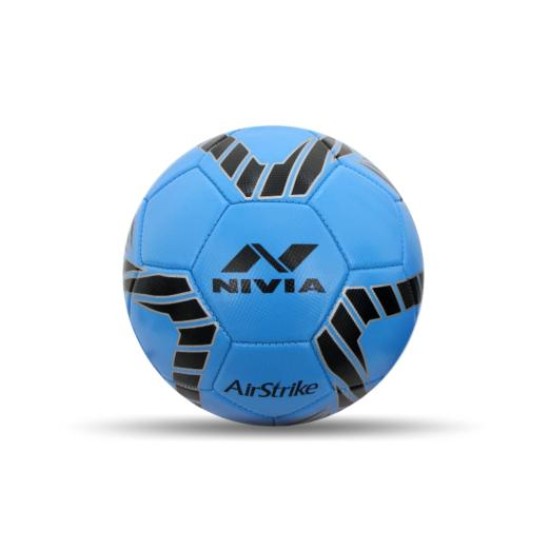 NIVIA AIRSTRIKE SYNTHETIC FOOTBALL BALLS (SKY BLUE) 