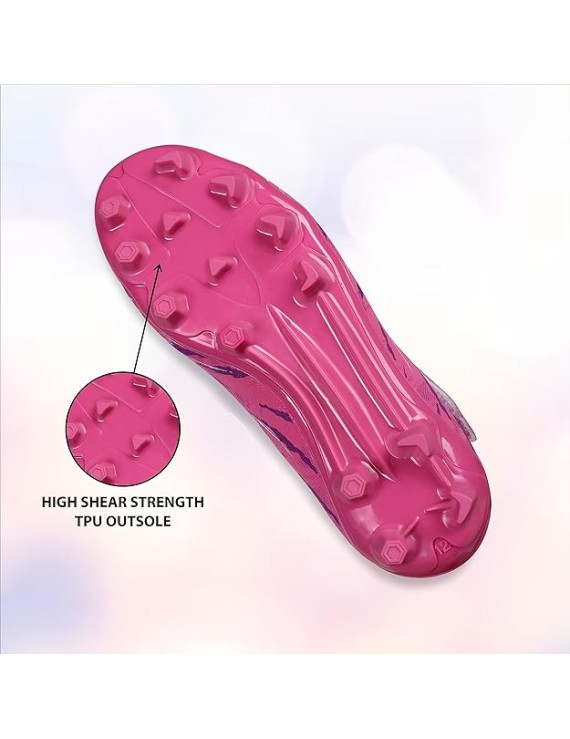 Nivia Carbonite 6.0 Football Shoes (Pink) 