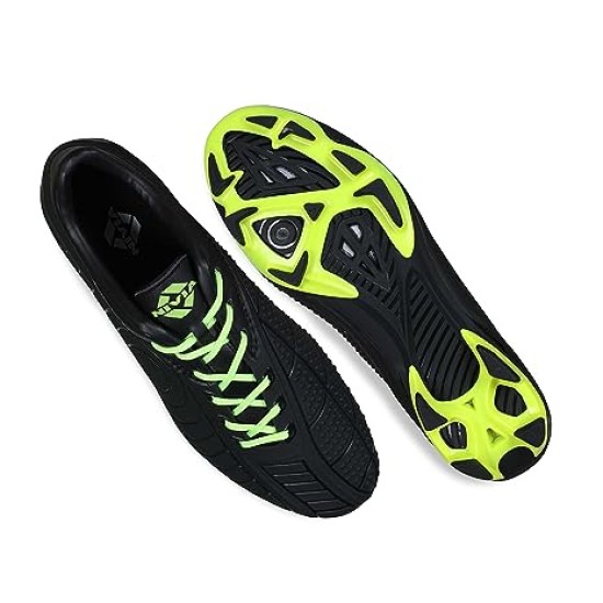 NIVIA DOMINATOR 2.0 STUDS FOOTBALL SHOES (BLACK GREEN) 
