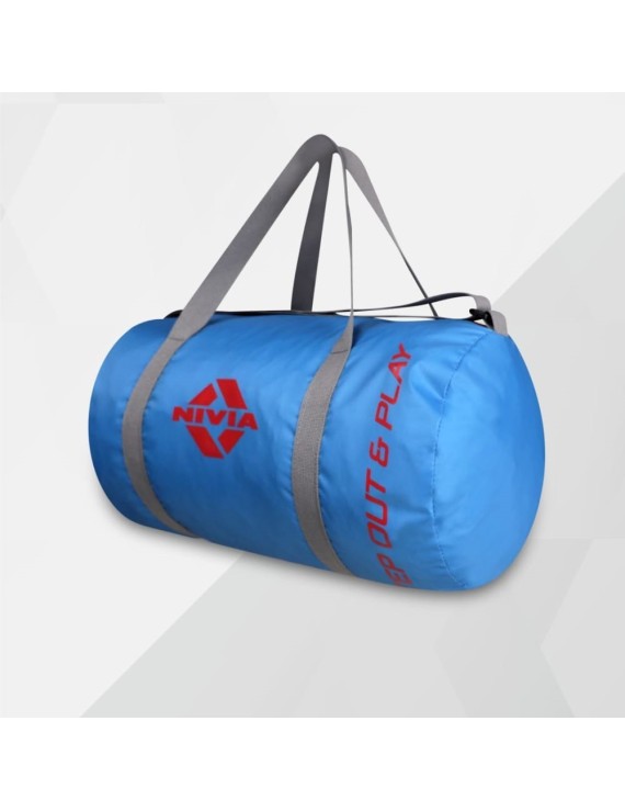 Nivia Enfold-01 Round GYM Bag  (Sky Blue) 