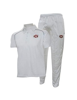 SS Magnum Half Sleeve Cricket T-Shirt and Track Pant Combo (Off White) 