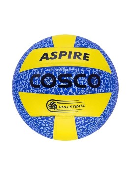 Cosco Aspire 18 Panel Volleyball Ball (Blue Yellow) - Size 4 
