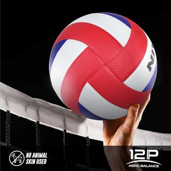 NIVIA VAYU 12 PANELS VOLLEYBALL BALL (MULTI COLOR) 
