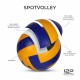 NIVIA SPOT (12P) VOLLEYBALL BALL (WHITE) 