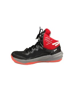 Sega Wave Hi-Top Basketball Shoes (Black Red) 