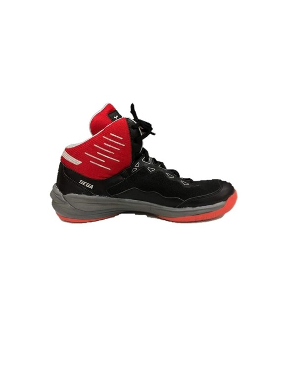 Sega Wave Hi-Top Basketball Shoes (Black Red) 