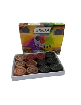 Siscaa Venus Wooden Carrom Coins (24 Pcs) 